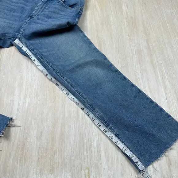 BDG Urban Outfitters High Rise Crop Kick Flare Casual Denim Edgy Grunge Jeans 27 - Picture 8 of 16